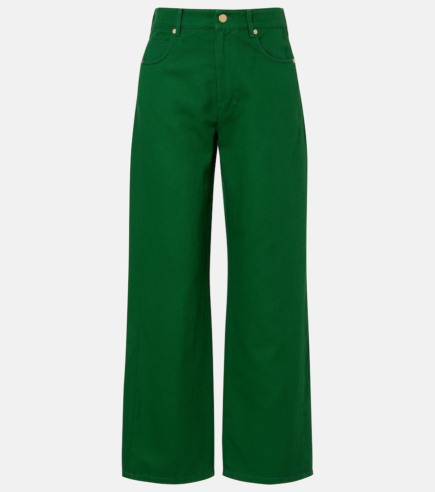 'S Max Mara Onorata cotton and linen wide-leg pants