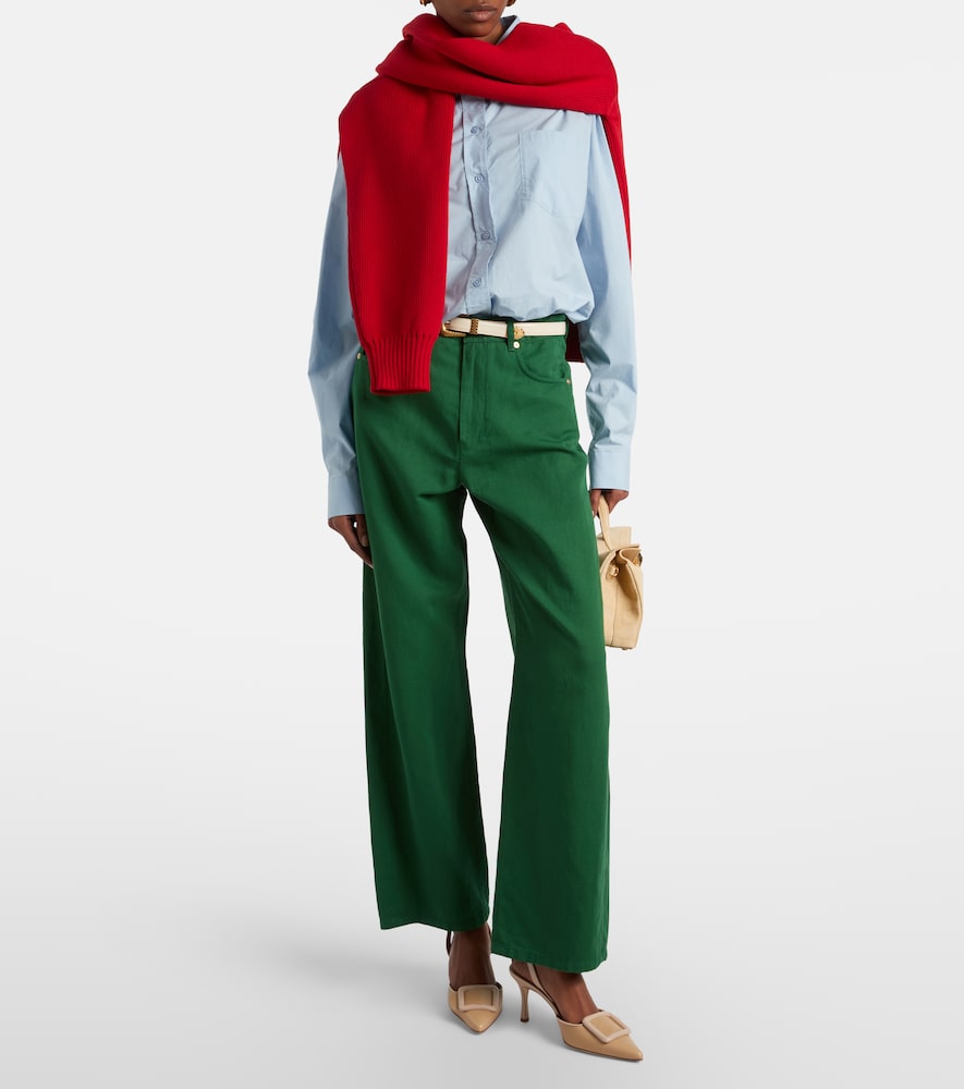 'S Max Mara Onorata cotton and linen wide-leg pants