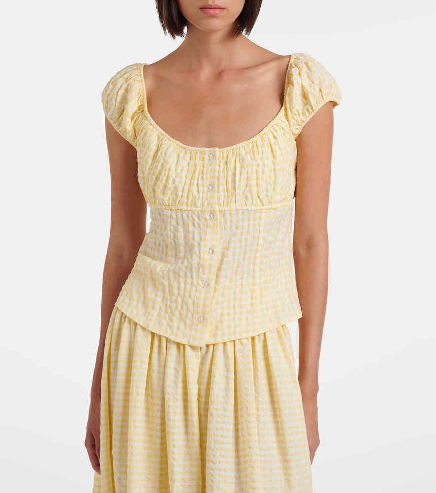  Montce Montce Millie Gingham Top 