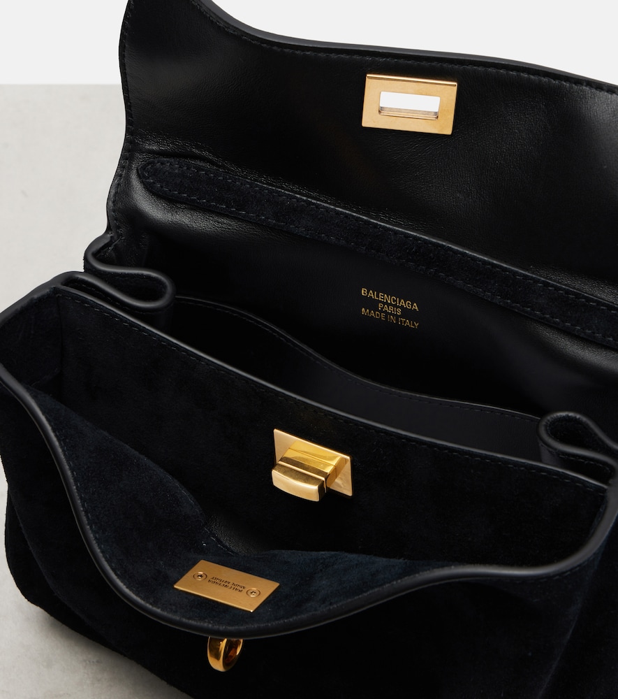  Balenciaga Balenciaga Rodeo Mini Suede Top-handle Bag 