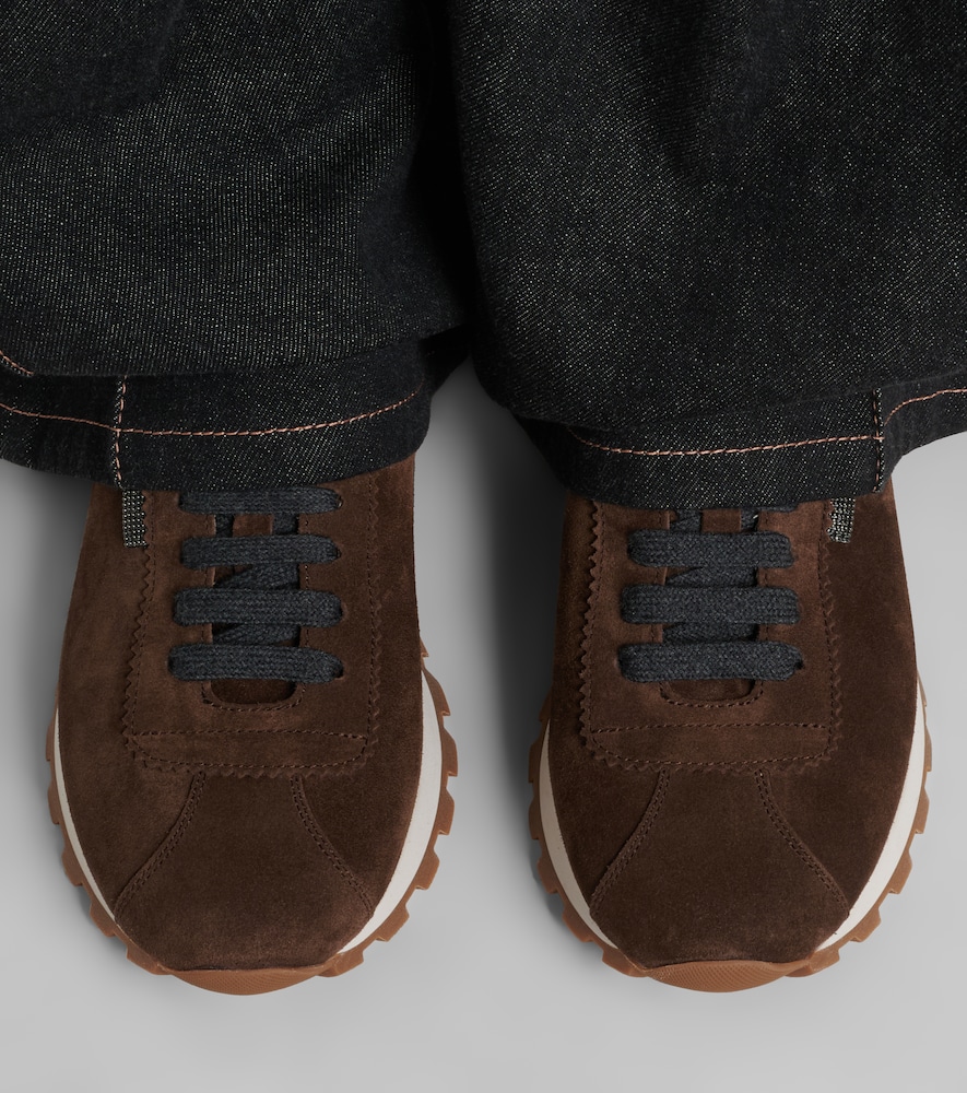 Brunello Cucinelli Monili suede sneakers