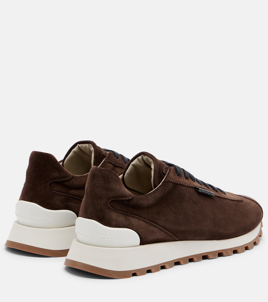  Brunello Cucinelli Brunello Cucinelli Sneakers Monili Aus Veloursleder 
