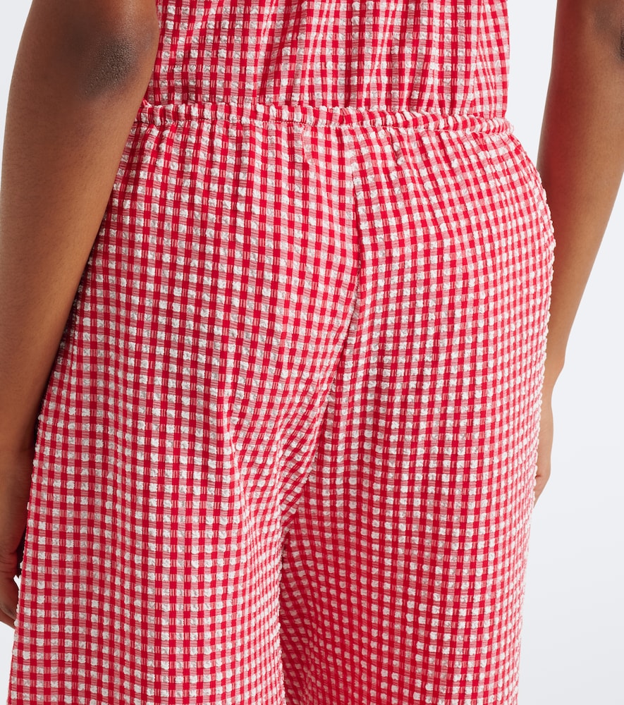 Montce Gingham seersucker wide-leg pants | Thumbnail 6
