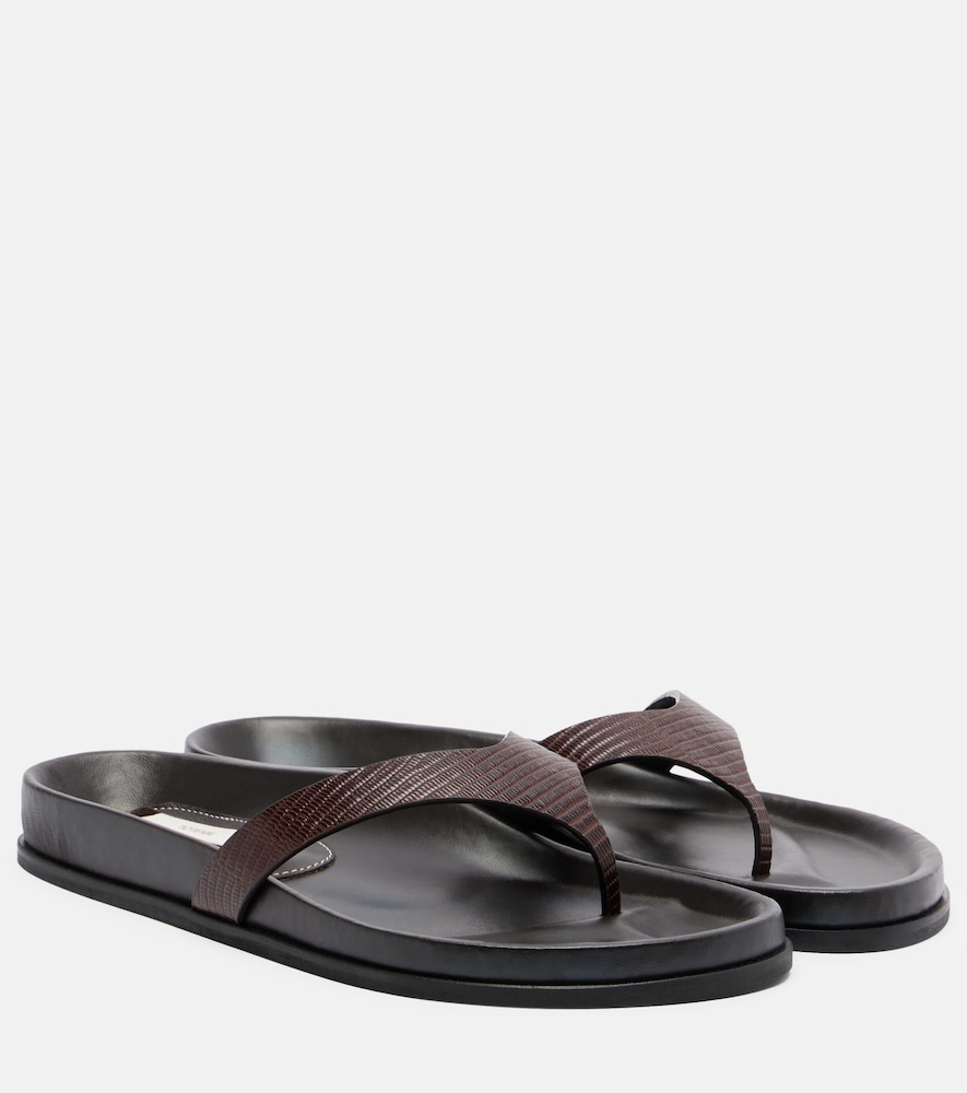 Toteme Leather thong sandals - Women's Shoes