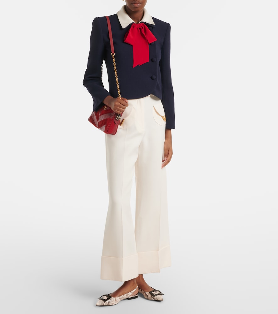 Gommettine Leather Slingback Flats