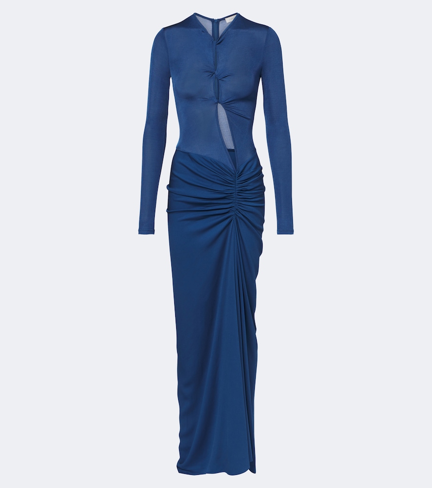 Abito lungo in jersey cut-out