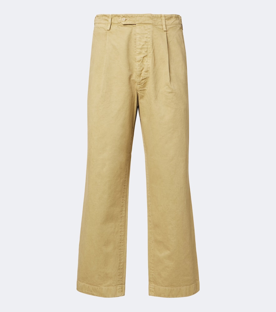 Pleated Cotton Chinos