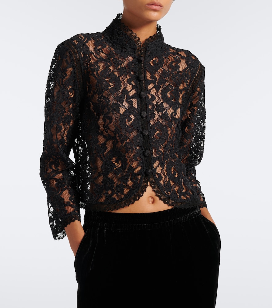 Salon Sheer Lace Top