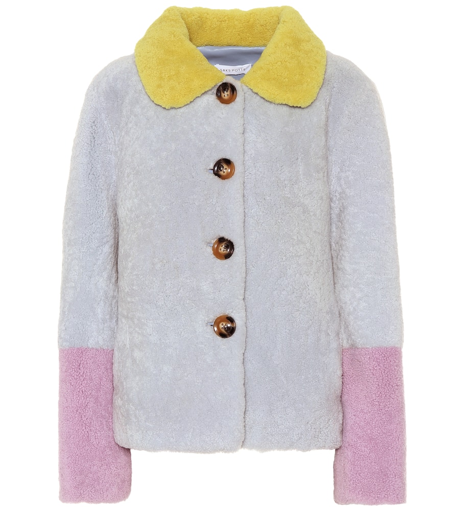 SAKS POTTS LUCIA BABY SHEARLING COAT