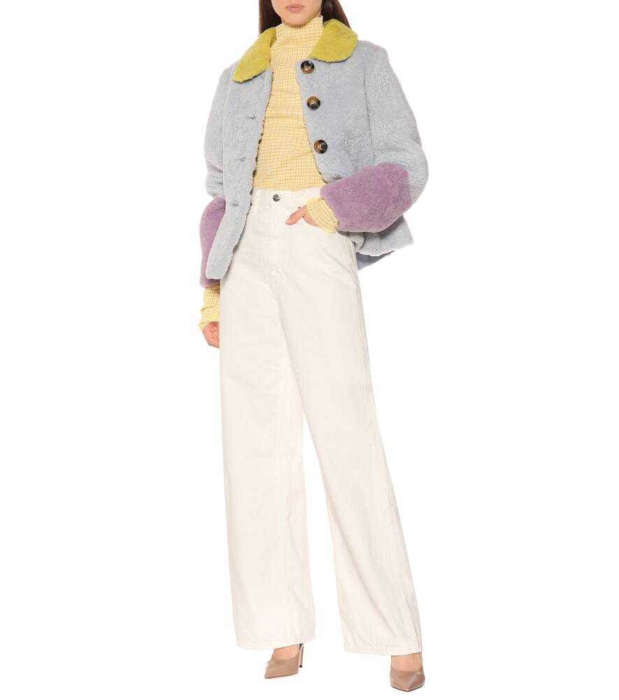 SAKS POTTS LUCIA BABY SHEARLING COAT