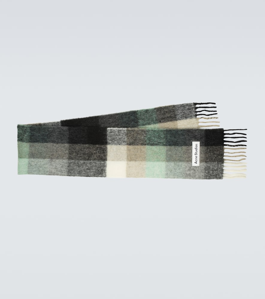 Acne Studios Wool-blend checked scarf