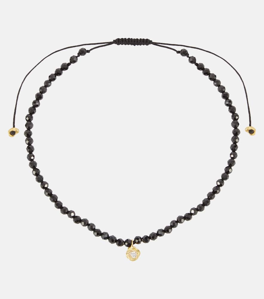 Elhanati Cha-Cha 18kt gold anklet with diamond and spinels