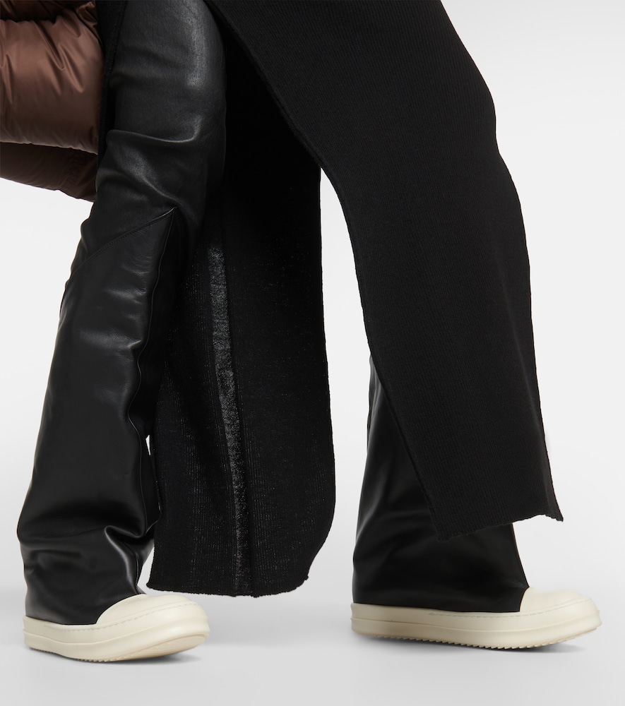 Rick Owens Rick Owens Overknee-stiefel Oblique Aus Leder 