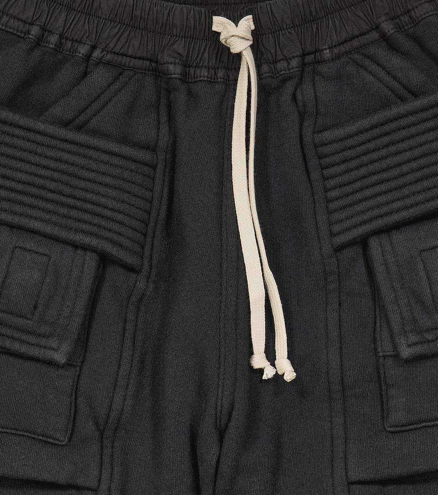 Rick Owens Cotton Cargo Pants In Black