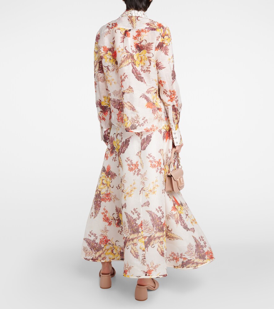  Zimmermann Zimmermann Camisa Matchmaker De Lino Y Seda 