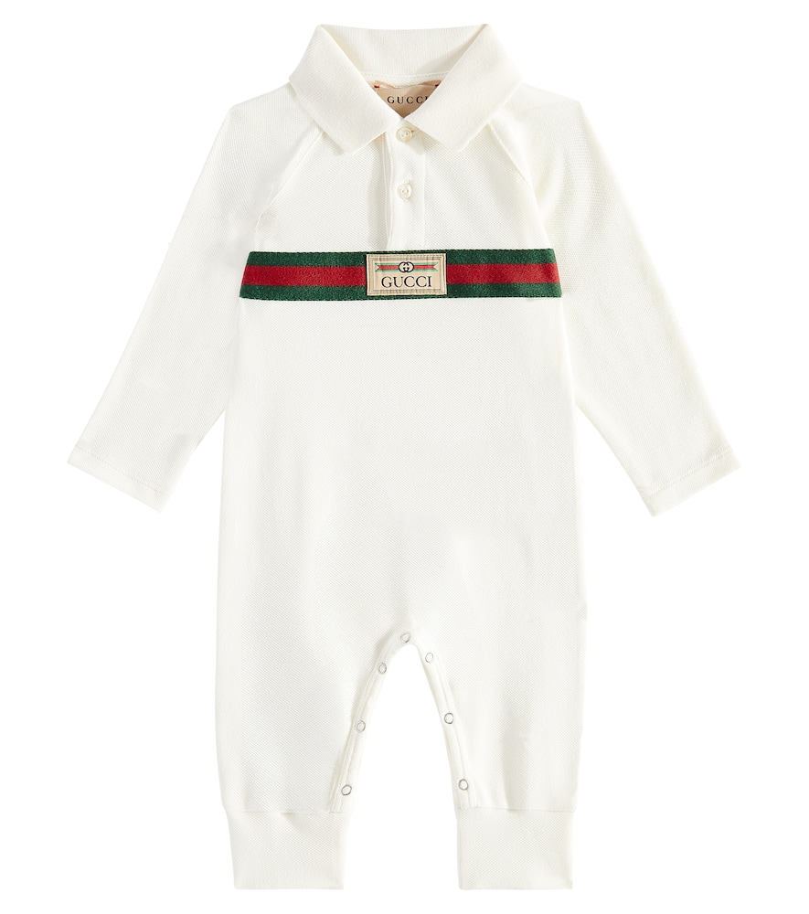 Gucci Kids Baby printed cotton-blend onesie