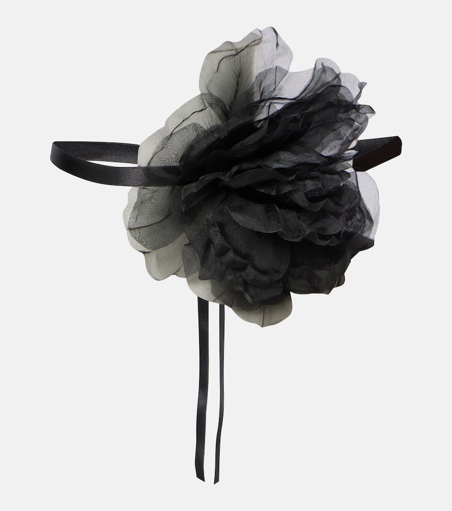 Rian floral-appliqué choker