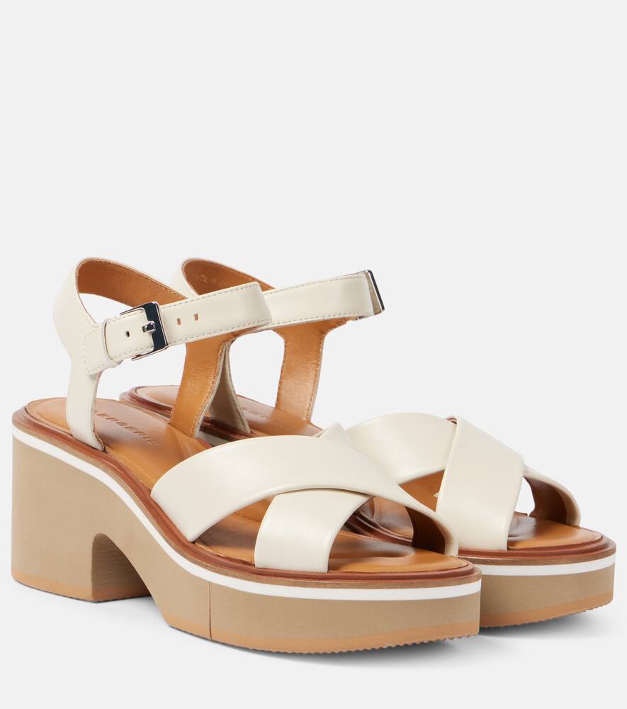 Charline leather platform sandals