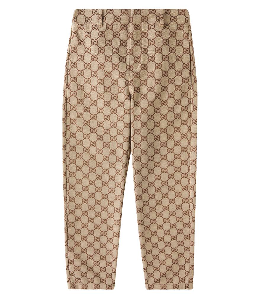Gucci Kids GG canvas cotton-blend pants