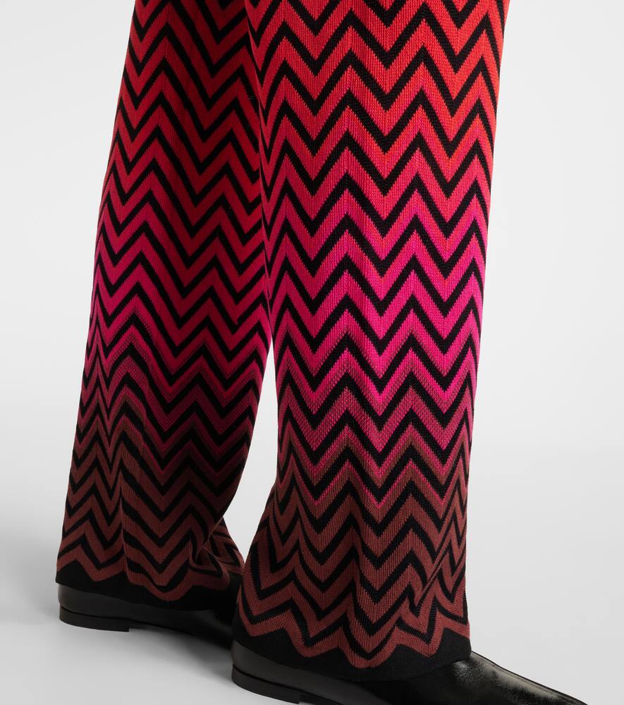 Missoni Palazzo-hose Aus Einem Baumwollgemisch In Multicolor