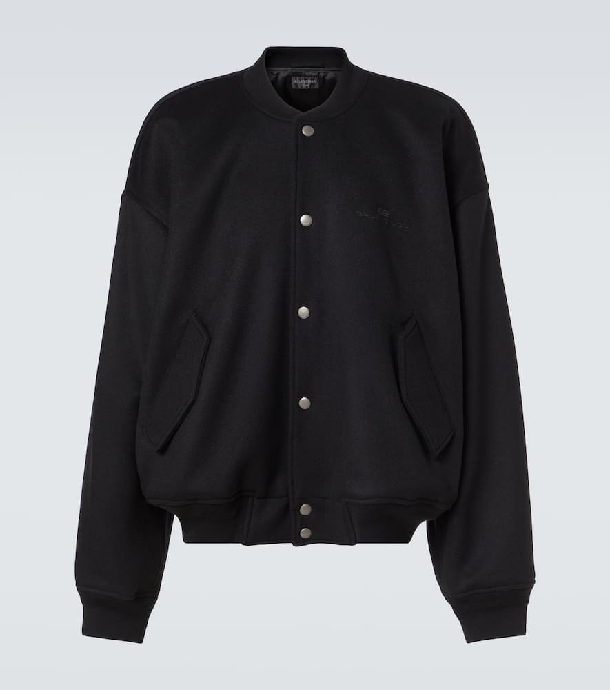 Wool bomber jacket