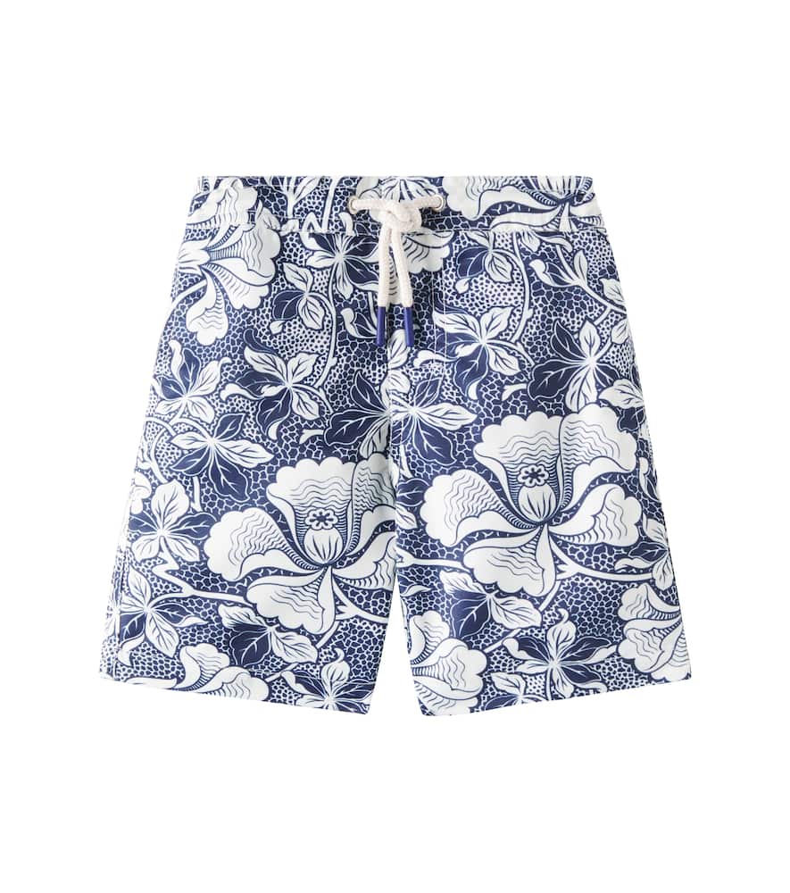 Bonpoint Ariel Floral Swim Trunks In Fl Bleu