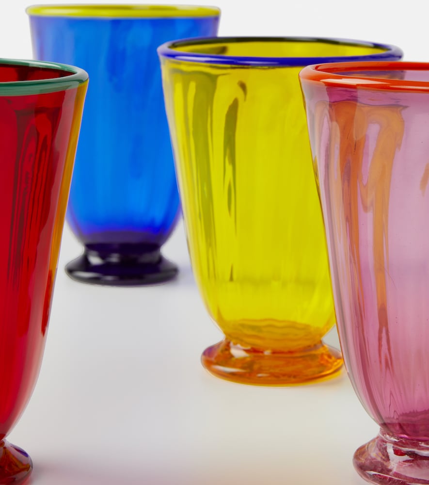  La Doublej La Doublej Rainbow Set Of 4 Glasses 