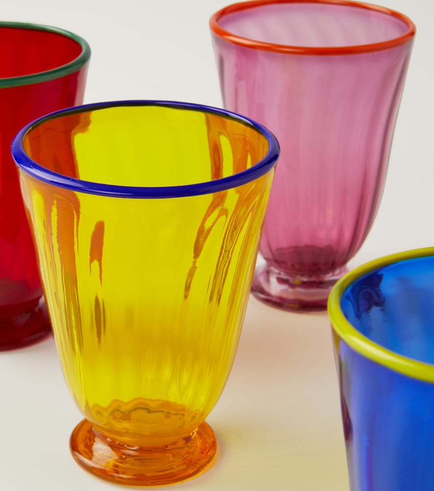  La Doublej La Doublej Rainbow Set Of 4 Glasses 