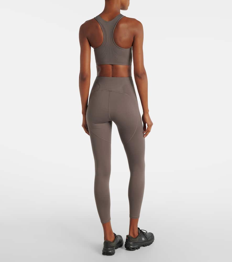 Adidas By Stella Mccartney High-rise Leggings In Gray