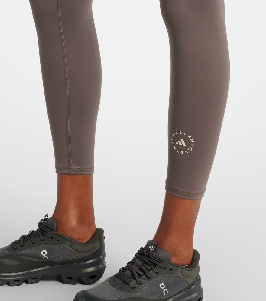 Adidas By Stella Mccartney High-rise Leggings In Gray