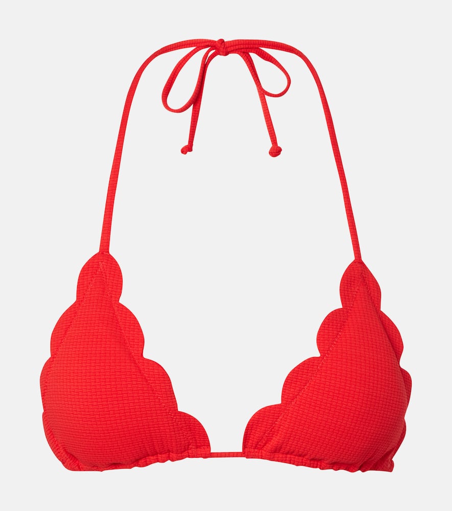 Scalloped bikini top