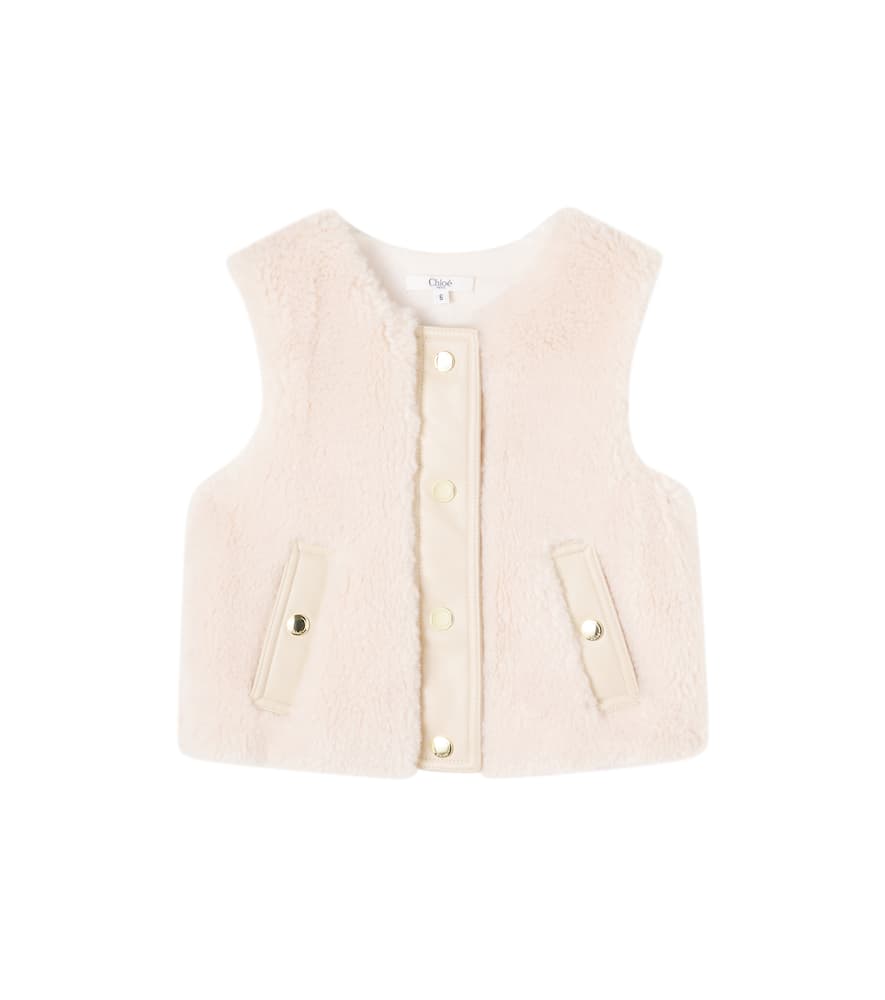 Chloé Buttoned Vest In Pink