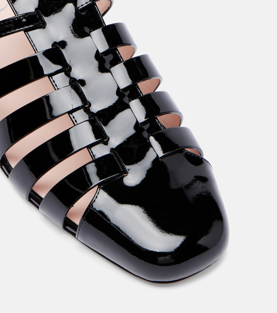  Roger Vivier Roger Vivier Mini Trã¨s Vivier 25 Patent Leather Sandals 