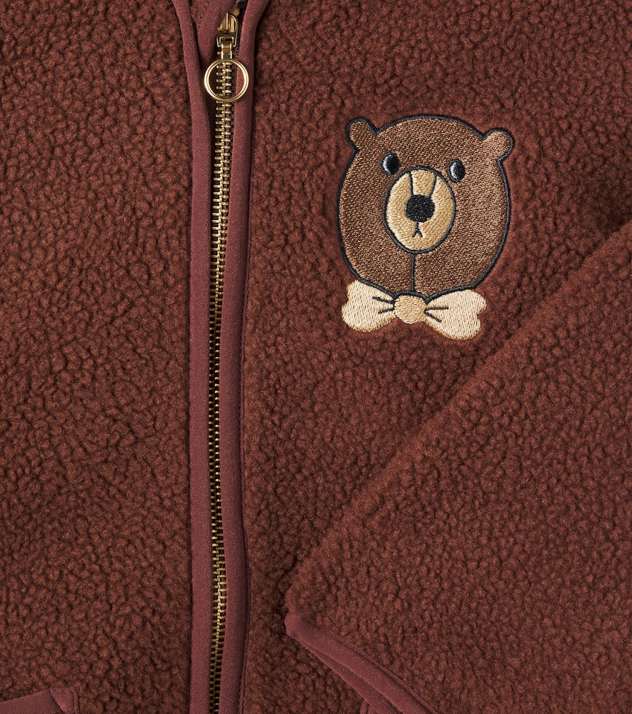  Mini Rodini Mini Rodini Sudadera Bear De Forro Polar Bordada 