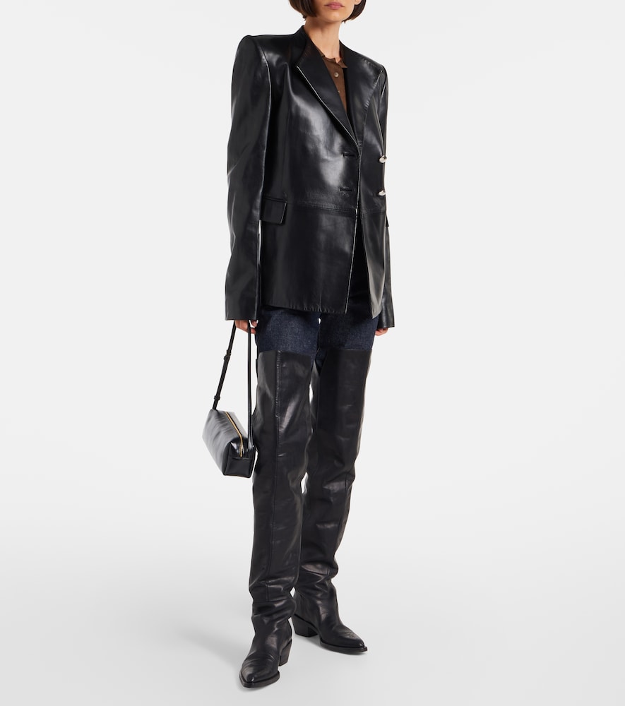 Clive 35 Leather Over-The-Knee Boots