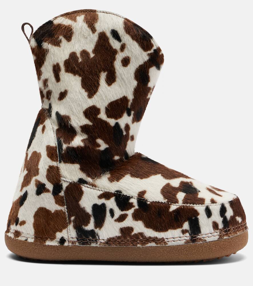 Inuikii Cowboy Calf Hair Snow Boots In Multi