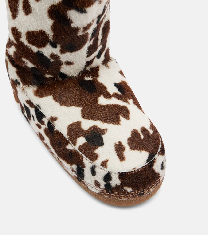 Inuikii Cowboy Calf Hair Snow Boots In Multi