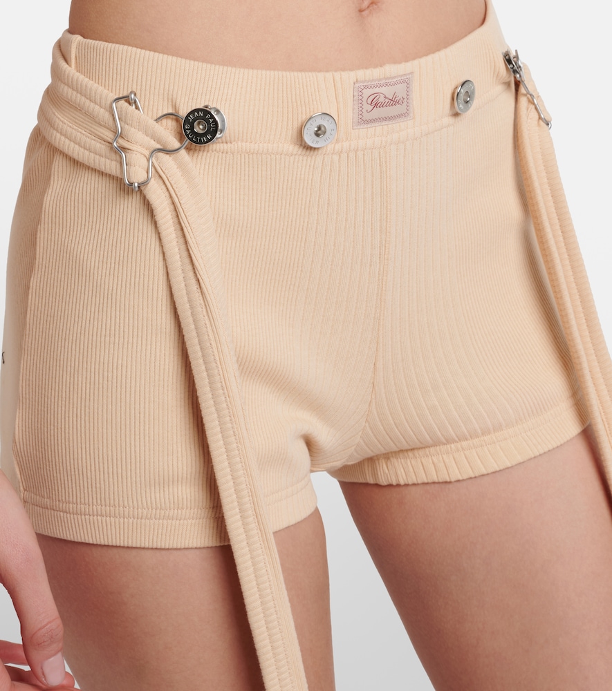  Jean Paul Gaultier Jean Paul Gaultier Shorts Aus Rippstrick 
