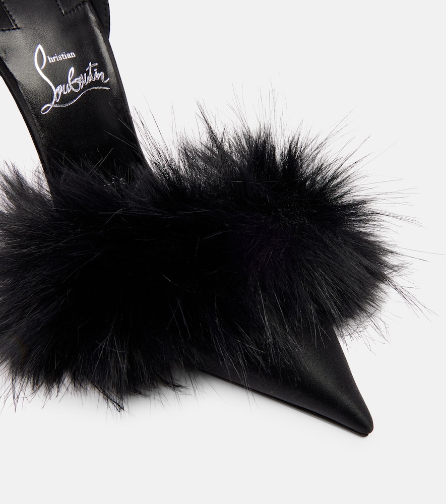  Christian Louboutin Christian Louboutin Zanzee 100 Crãªpe Satin Pumps 