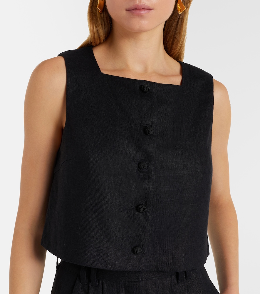 Posse Rio Sleeveless Top In Black
