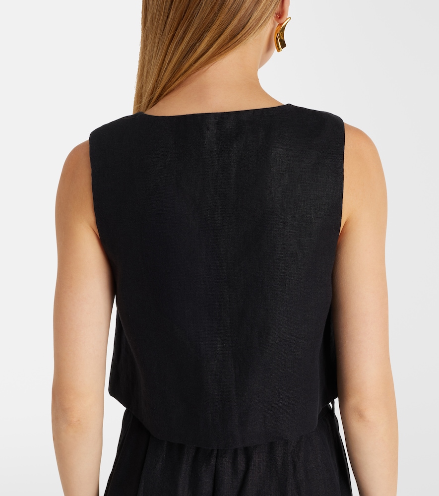 Posse Rio Sleeveless Top In Black