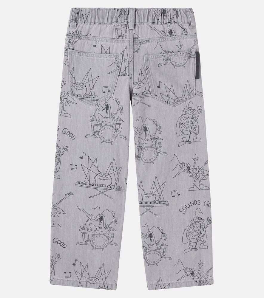  Stella Mccartney Kids Stella Mccartney Kids Bedruckte Wide-leg Jeans 