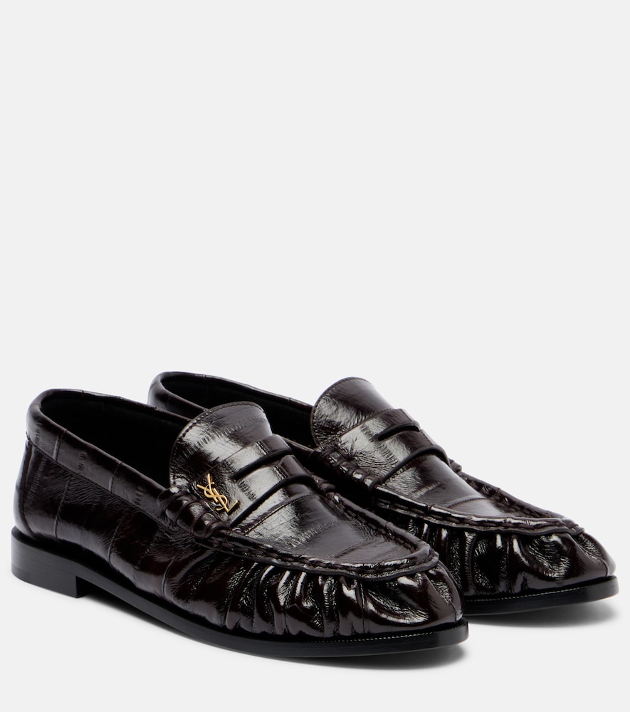 Saint Laurent Eel leather penny loafers