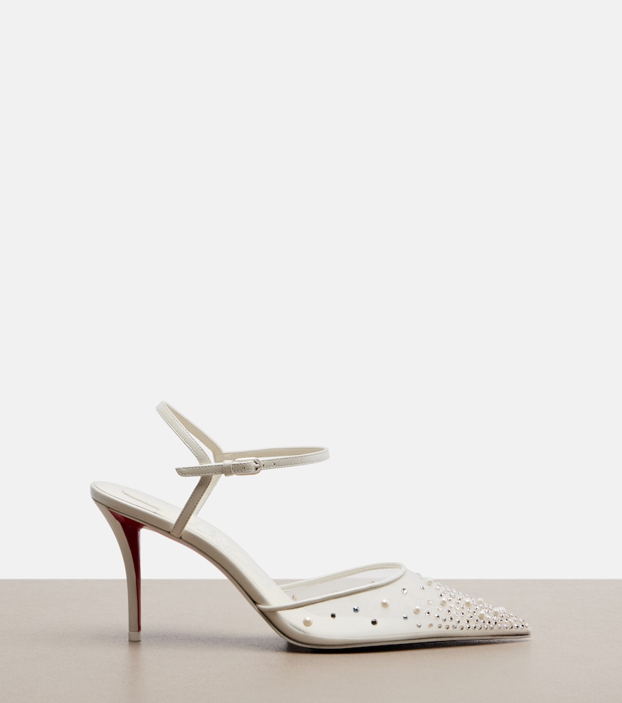 Christian Louboutin Christian Louboutin Verzierte Slingback-pumps Miss Z 