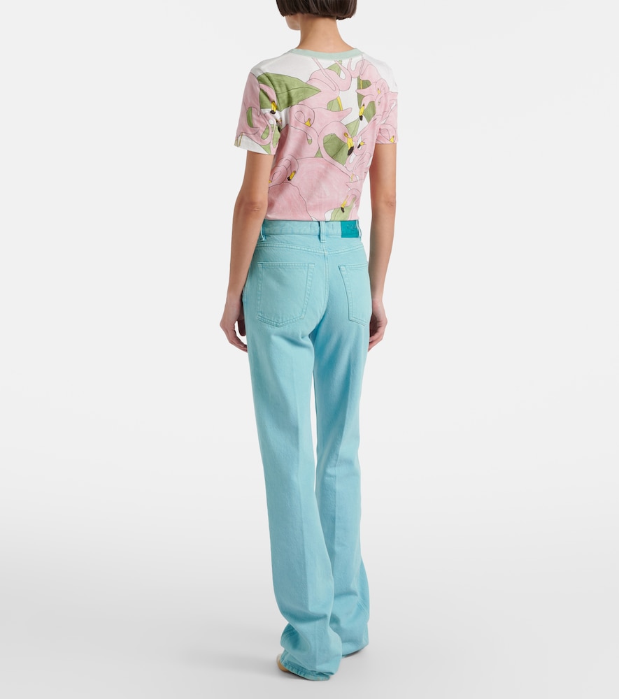  Chloe Chloé Jeans Rectos De Tiro Alto 