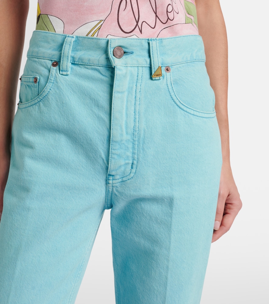  Chloe Chloé Jeans Rectos De Tiro Alto 