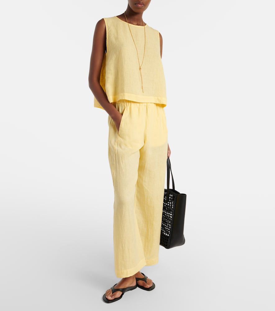 Velvet Lola linen wide-leg pants