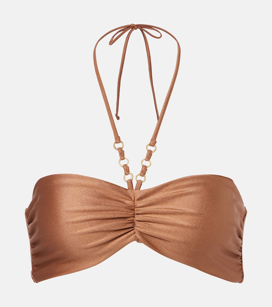 Jade Swim Zoe ruched bikini top