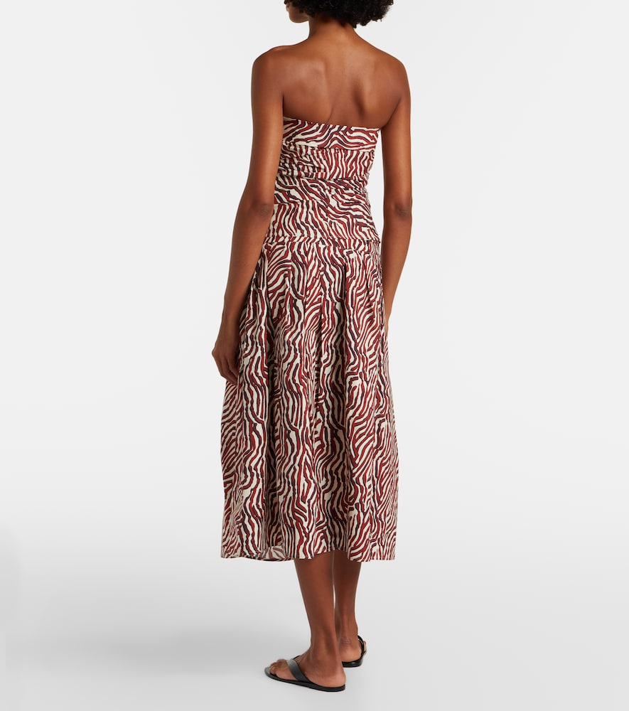 White Label Nessa Printed Cotton-Blend Midi