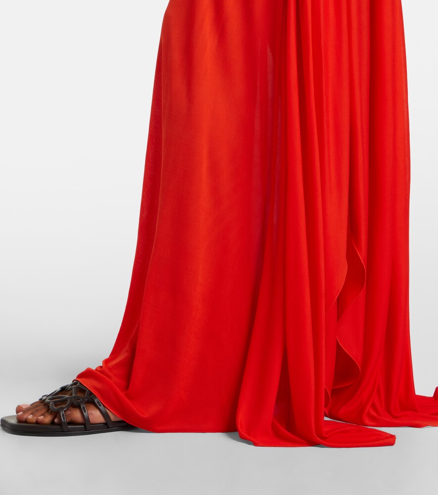 Loewe Loewe Paula's Ibiza Crãªpe Jersey Maxi Dress 